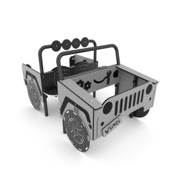 Žaidimų įrenginys DŽIPAS | Lauko žaidimų aikštelėms | VinciPlay