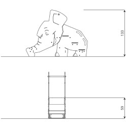 Čiuožykla DRAMBLYS | Viešosioms lauko žaidimų erdvėms | VinciPlay