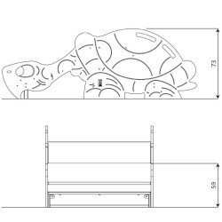 Čiuožykla VĖŽLYS | Lauko žaidimų erdvėms | Vinci Play