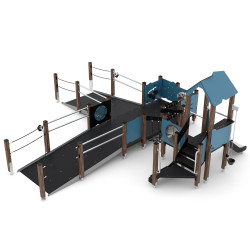 Medinė žaidimų aikštelė pritaikyta neįgaliesiems | Viešosioms erdvėms