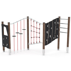 Medinio rėmo laipiojimo sienelės