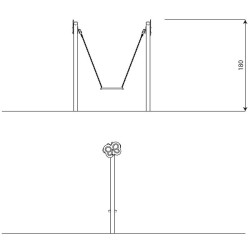 Žaismingos vaikiškos sūpynės | Parkams ir žaidimų aikštelėms