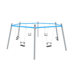 Šešiavietės sūpynės | Inventorius žaidimų aikštelių įrengimui