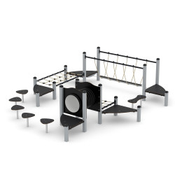 Žaidimų kompleksas 0413-1 | Vaikų žaidimų aikštelėms | Parkams