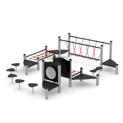 Žaidimų kompleksas 0413-1 | Vaikų žaidimų aikštelėms | Parkams