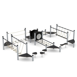 Žaidimų kompleksas 0414-1 | Vaikų žaidimų aikštelėms | Parkams