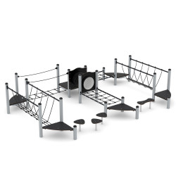 Žaidimų kompleksas 0414-1 | Vaikų žaidimų aikštelėms | Parkams