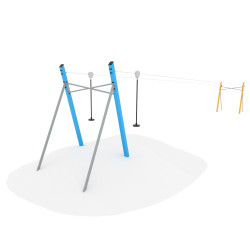 Dviejų vietų nusileidimo lynas 2417 cm | Pramogos su saugumo garantija