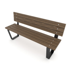 Suoliukas su atlošu 0902-2 | Suoliukai ir stalai lauko žaidimų zonoms