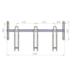 Premium dviračių stovas RAD-3