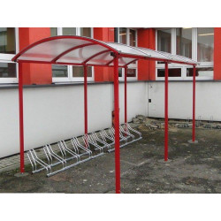 Dviračių stoginė Zorza 10 vietų dengtas tik stogas.