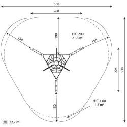 Laipiojimo tinklas 1636 | Lauko žaidimų aikštelėms | Parkelis.lt