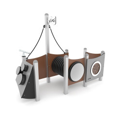 Edukacinė žaidimų aikštelė LABIRINTAS | Lauko manipuliacinės sienelės