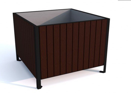 Vazonas su medžio apdaila...