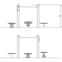 Lauko treniruoklis | Viešosioms lauko sporto aikštelėms | Parkelis.lt