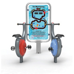 Dviratis treniruoklis viešosioms žaidimų aikštelėms | Margas parkas