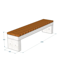 Suoliukas Recta vienas modulis