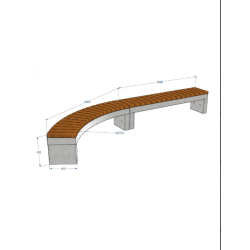 Suoliukas Recta vienas modulis