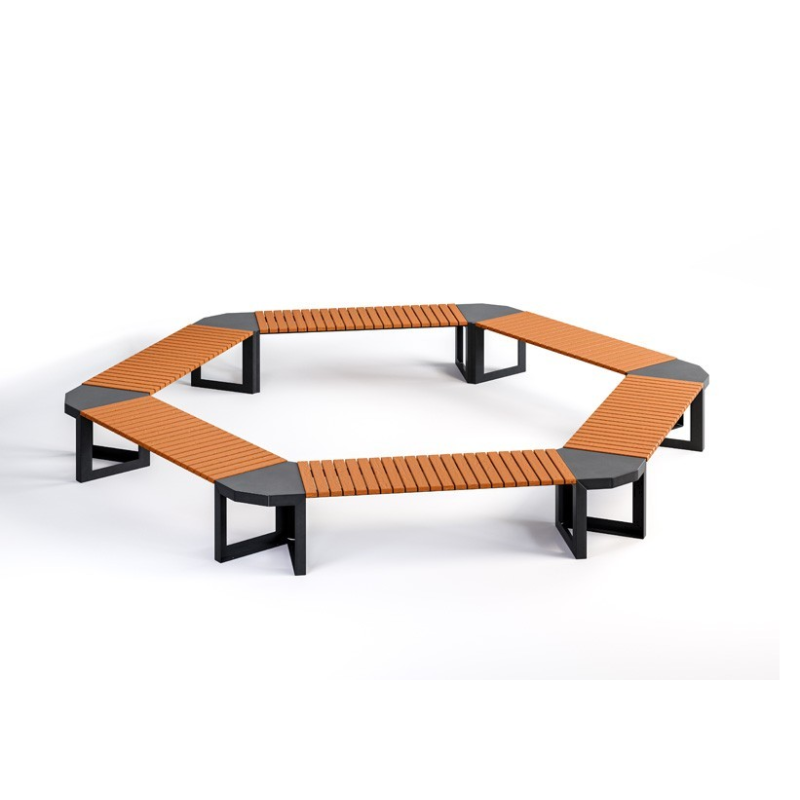 Šešiakampis lauko suolas Opalek Šešiakampis lauko suolas Opalek