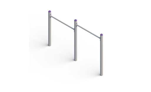 Dvigubas gimnastikos skersinis |  Aikštelės vaikams ir suaugusiems