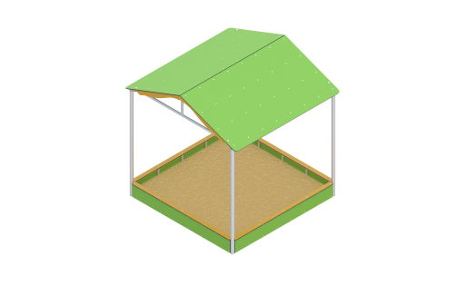 Smėlio dėžė su stogu | Parkelis.lt