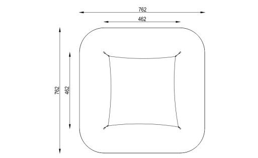 Stačiakampė smėlio dėžės stoginė