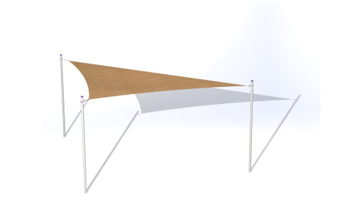 Trikampė smėlio dėžės stoginė | Parkelis.lt