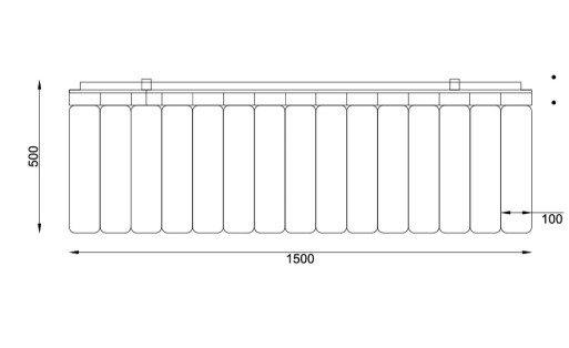 Suolas su atlošu Vaivorykštė (HDPE)