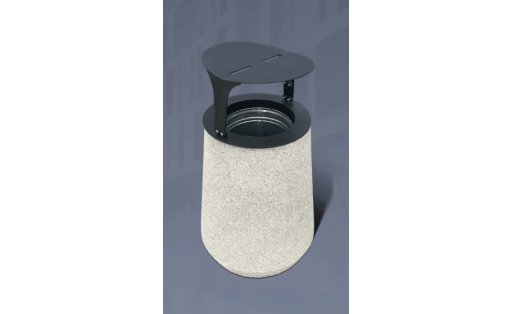 Betoninė šiukšliadežė su dangčiu