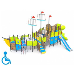 Didelė kompleksinė žaidimų aikštelė neįgaliesiems 1181