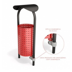 Šiukšlių dėžė su stogeliu 6052