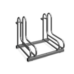 Dvivietis dviračių stovas.