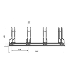 Dviračių stovas RAD-4