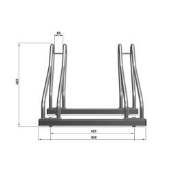 Dviračių stovas CROSS-2