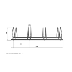 Dviračių stovas ECHO-4
