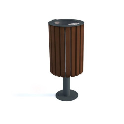 Šiukšlių dėžė "Koral" su pelenine | Margas parkas