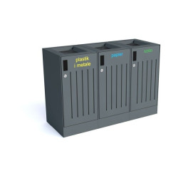 Šiukšlių dėžė rūšiavimui "Odyn" | Parkų projektavimas