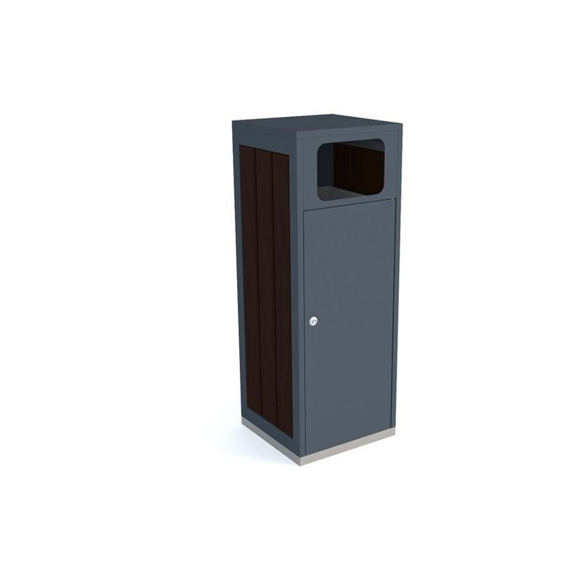 Šiukšlių dėžė rūšiavimui Etna I 120 l mediena ir plienas