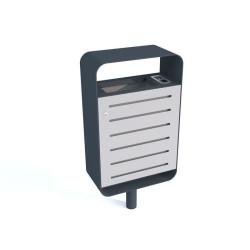 Šiukšlių dėžė "Tytan IV" su pelenine | Parkų projektavimas