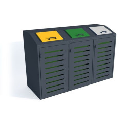 šiukšlių konteinerių namelis