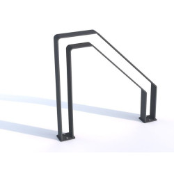 Dviračių stovas iš plokščios juostos V | Mažosios architektūros įranga