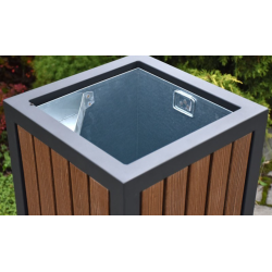 Šiukšlių dėžė Onyx A, plastiko lentelės | Žaidimų aikštelės