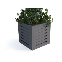 Metalinis lauko vazonas