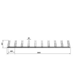 Dviračių stovas CROSS-10