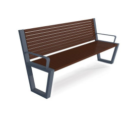 Suoliukas Semi VII su atlošu | Mažosios architektūros įranga