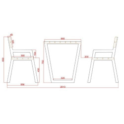Sodo baldų komplektas (Nr. 17)