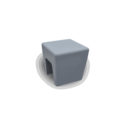 Mažas betoninis suoliukas