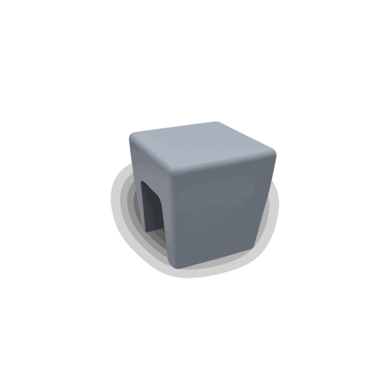 Mažas betoninis suoliukas