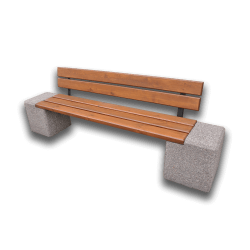 Betoninis suoliukas su atlošu.