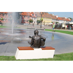 Betoninis suoliukas su garso takeliu